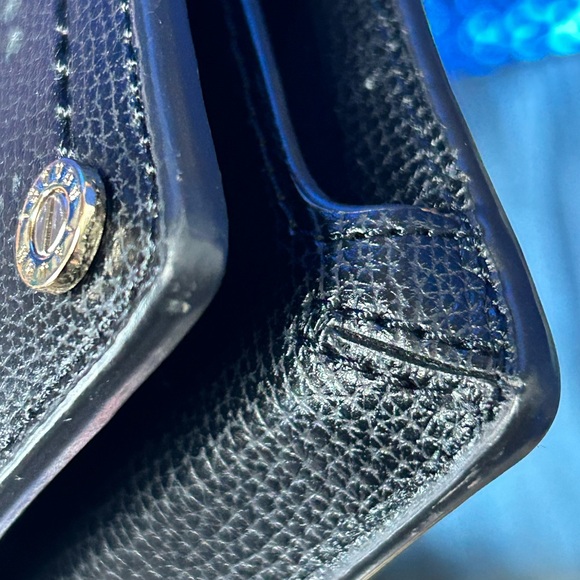 Henri Bendel Black Crossbody Clutch w/Rainbow Stud Accents Approx.. 7 x 4 - Picture 7 of 17